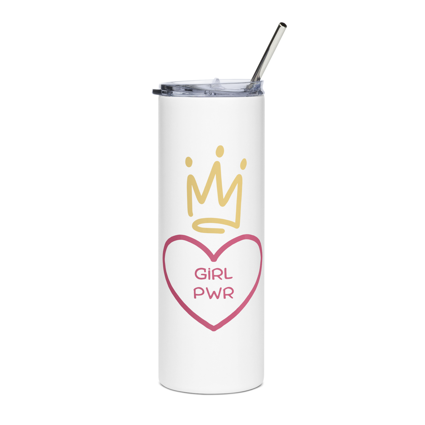 Girl PWR (heart) Tumbler