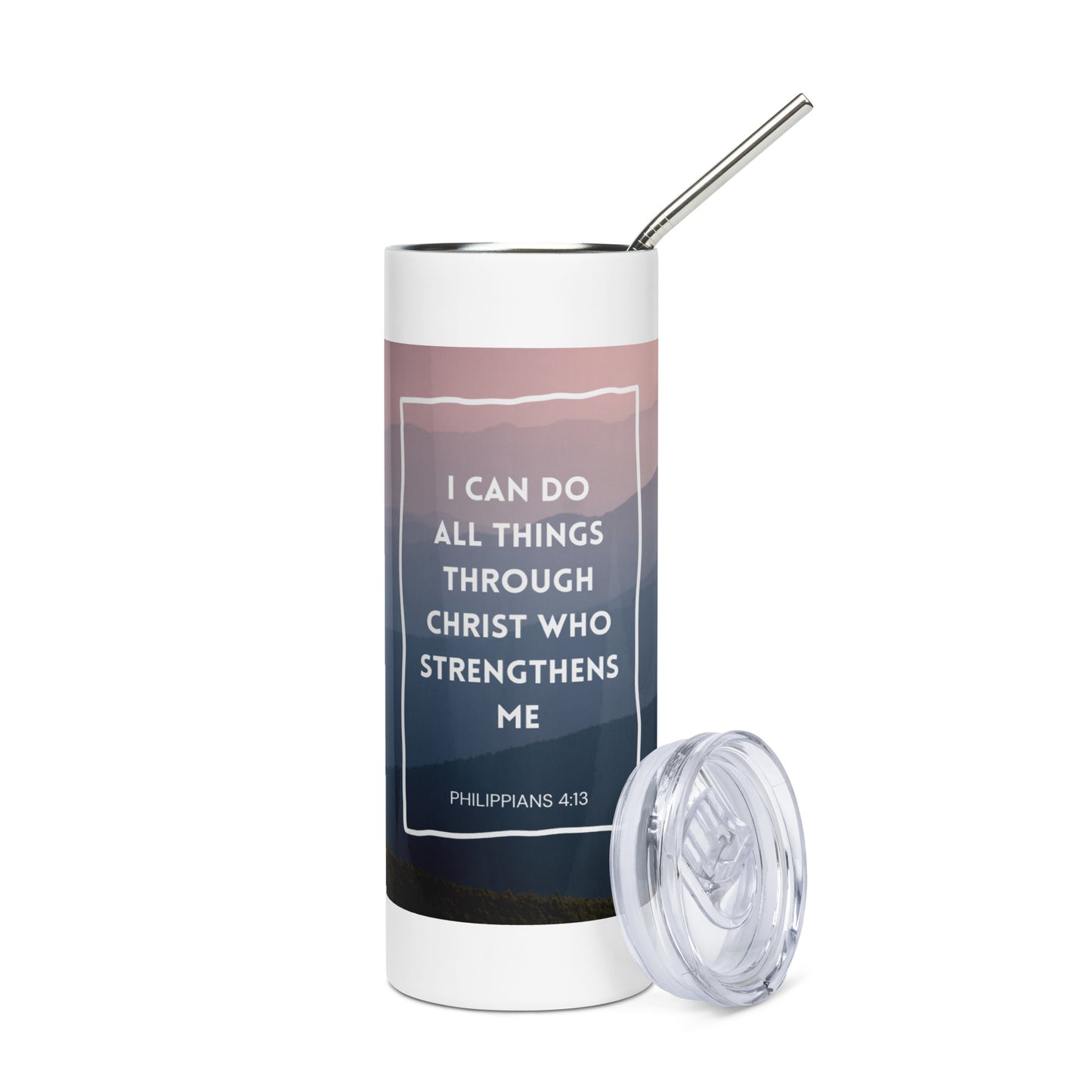 I can do all things - stainless steel tumbler