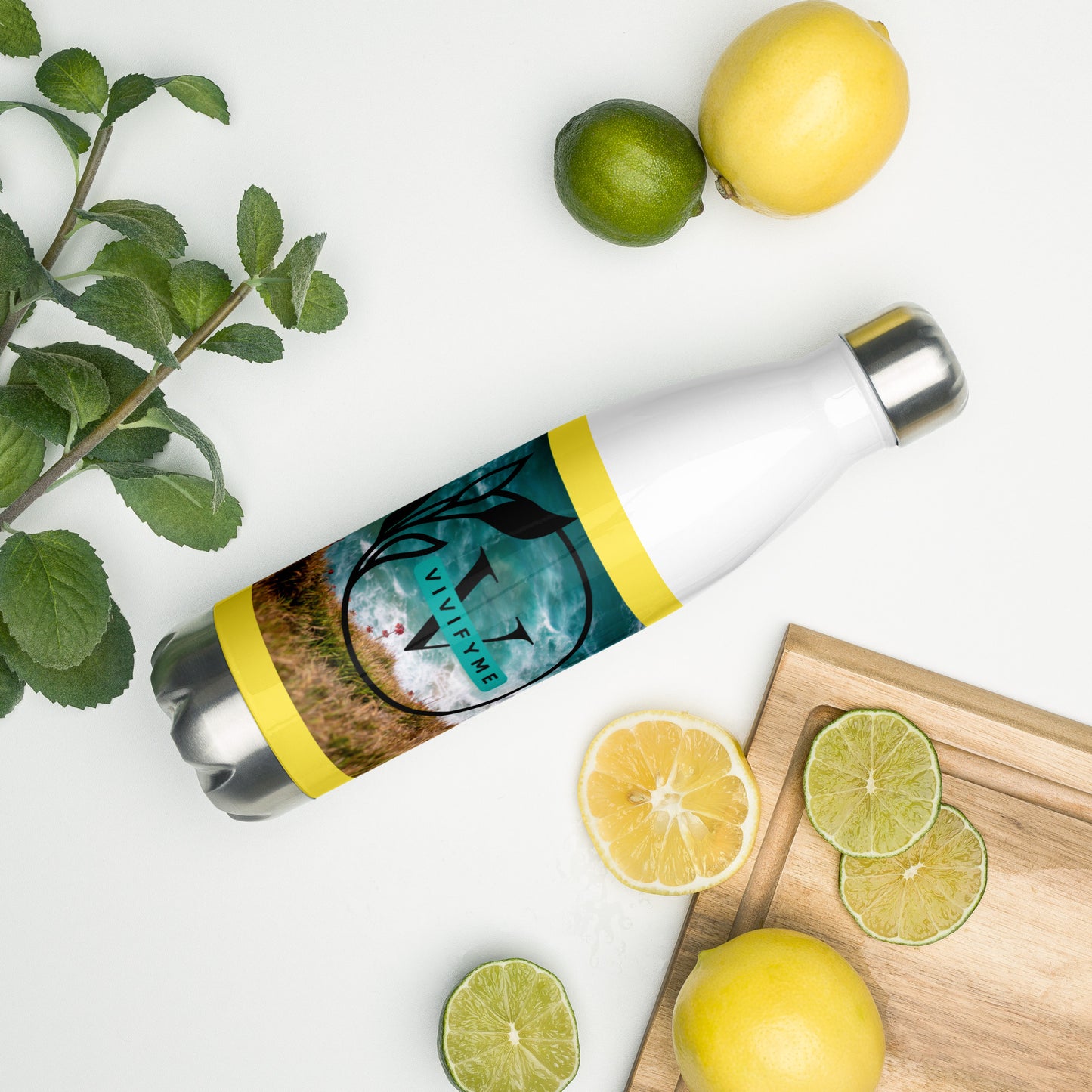 VivifyME Stainless Steel Water Bottle - Yellow