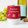 Frosted Cranberry Wine tumbler